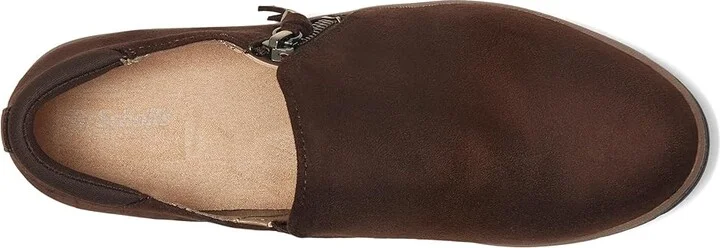 Dr. Scholl's Nice Day Now Loafer/Moc Shoes Women's Flat Shoes Dark Brown : 7.5 M, Faux Leather/Microfiber - Image 2