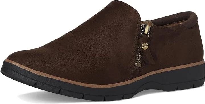 Dr. Scholl's Nice Day Now Loafer/Moc Shoes Women's Flat Shoes Dark Brown : 7.5 M, Faux Leather/Microfiber - Image 5