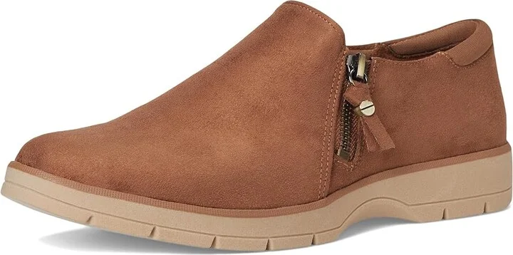 Dr. Scholl's Nice Day Now Loafer/Moc Shoes Women's Flat Shoes Honey Brown : 8.5 M, Faux Leather/Microfiber - Image 5