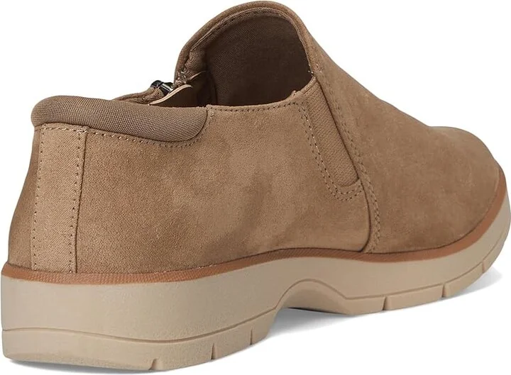 Dr. Scholl's Nice Day Now Loafer/Moc Shoes Women's Flat Shoes Taupe : 9 M, Faux Leather/Microfiber - Image 4