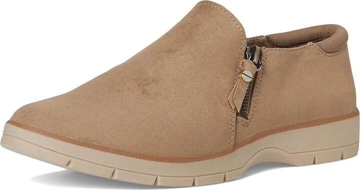 Dr. Scholl's Nice Day Now Loafer/Moc Shoes Women's Flat Shoes Taupe : 9 M, Faux Leather/Microfiber - Image 5