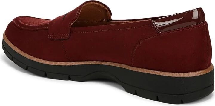 Dr. Scholl's Nice Day Women's Slide Shoes Cali Wine Microfiber : 10 M, Leather/Microfiber - Image 4