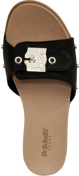 Dr. Scholl's Nice Iconic Flat Sandal Women's Sandals Black : 11 M, Faux Leather - Image 2