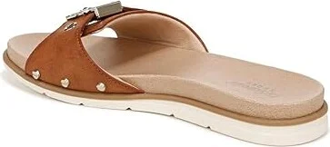Dr. Scholl's Nice Iconic Flat Sandal Women's Sandals Honey : 6 M, Faux Leather - Image 4