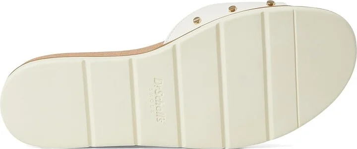 Dr. Scholl's Nice Iconic Flat Sandal Women's Sandals White : 7 M, Faux Leather - Image 3