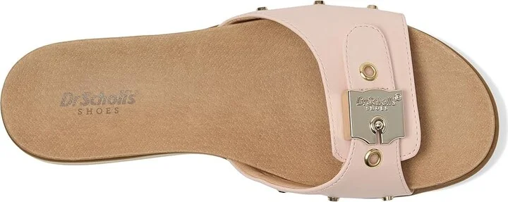 Dr. Scholl's Nice Iconic Slides Women's Sandals Blush Pink Faux Leather : 9 M - Image 2