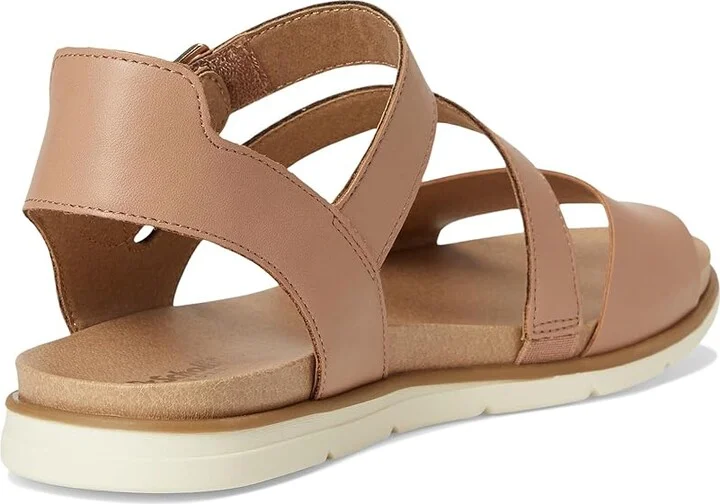 Dr. Scholl's Nicely Fun Women's Wedge Shoes Tawny Birch Brown Faux Leather : 8 M, Leather/Rubber/Synthetic - Image 4