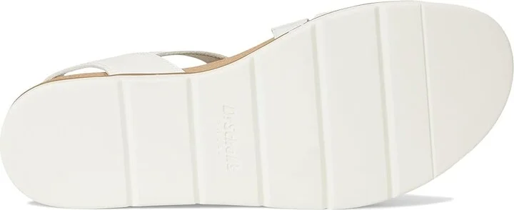 Dr. Scholl's Nicely Fun Women's Wedge Shoes Tofu White Faux Leather : 6.5 M, Leather/Rubber/Synthetic - Image 3