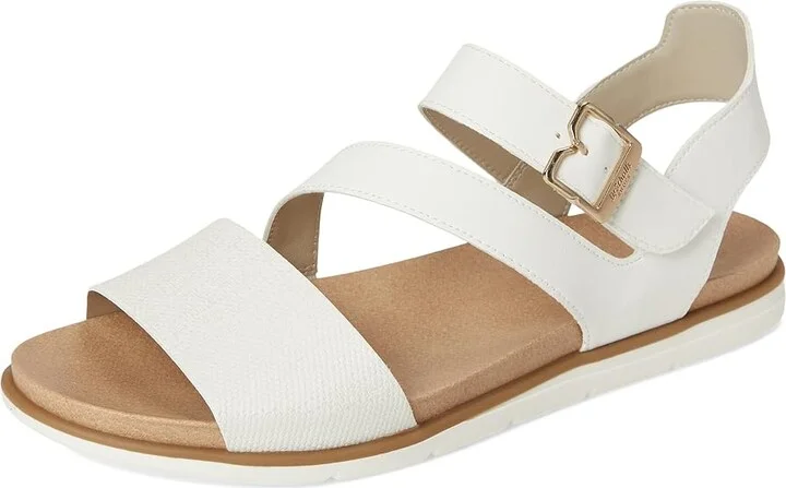 Dr. Scholl's Nicely Fun Women's Wedge Shoes Tofu White Faux Leather : 6.5 M, Leather/Rubber/Synthetic - Image 5