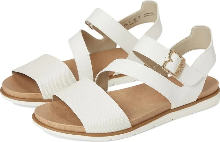 Dr. Scholl's Nicely Fun Women's Wedge Shoes Tofu White Faux Leather : 6.5 M, Leather/Rubber/Synthetic