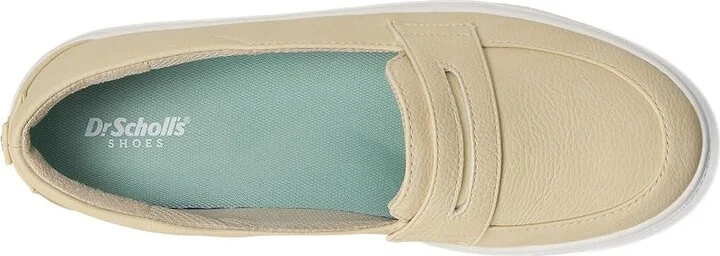 Dr. Scholl's Nova Moc Loafer/Moc Women's Flat Shoes Porcelain Faux Leather : 6.5 M, Polyester - Image 2