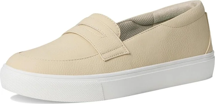 Dr. Scholl's Nova Moc Loafer/Moc Women's Flat Shoes Porcelain Faux Leather : 6.5 M, Polyester - Image 5