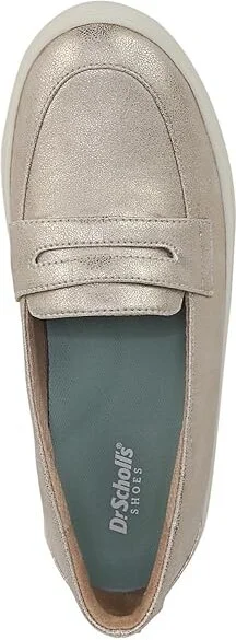 Dr. Scholl's Nova Moc Women's Flat Shoes Light Gold : 6.5 M, Polyester - Image 2