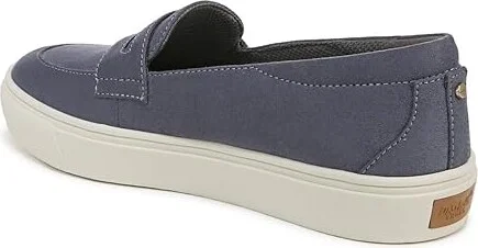 Dr. Scholl's Nova Moc Women's Flat Shoes Oxide Blue Microfiber : 6.5 M, Polyester - Image 4