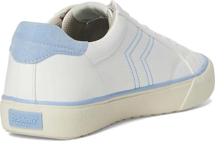 Dr. Scholl's Offline Lace-Up Women's Flat Shoes White/ Blue : 11 M, Synthetic - Image 4