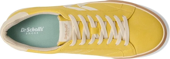 Dr. Scholl's Offline Lace-Up Women's Flat Shoes Yellow : 6.5 M, Synthetic - Image 2