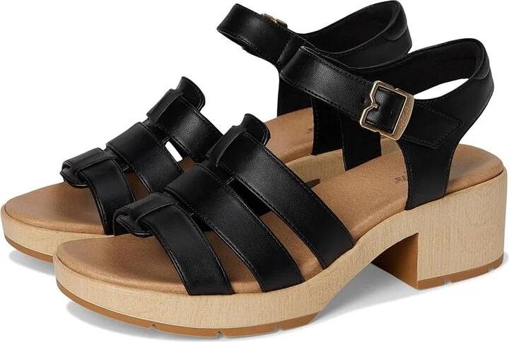 Dr. Scholl's Oh Kay Women's Sandals Black Smooth : 6 M, Synthetic