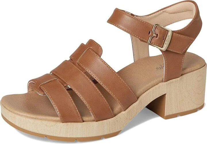 Dr. Scholl's Oh Kay Women's Sandals Honey Brown Smooth : 7 M, Synthetic - Image 5