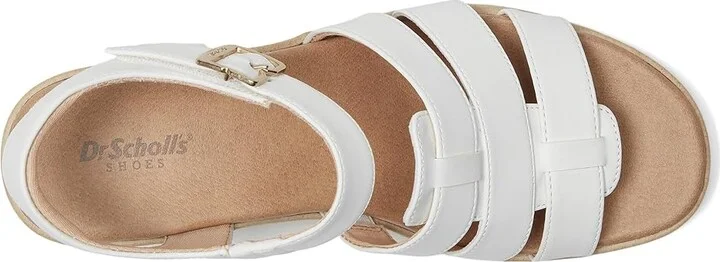 Dr. Scholl's Oh Kay Women's Sandals White Smooth : 11 M, Synthetic - Image 2
