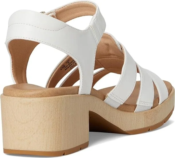 Dr. Scholl's Oh Kay Women's Sandals White Smooth : 11 M, Synthetic - Image 4