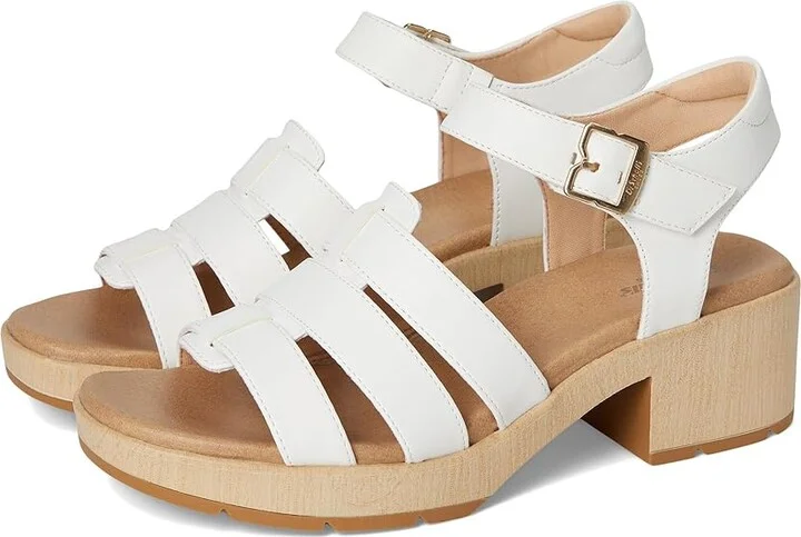 Dr. Scholl's Oh Kay Women's Sandals White Smooth : 11 M, Synthetic