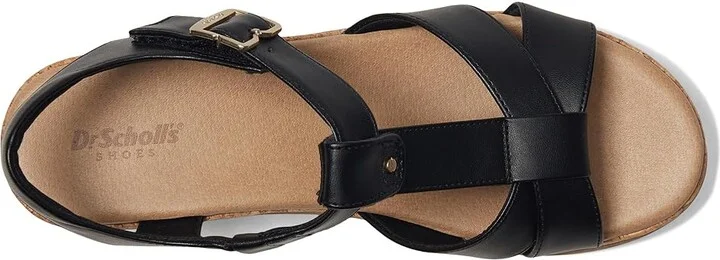 Dr. Scholl's Once Again Women's Wedge Shoes Black Faux Leather : 6.5 M - Image 2