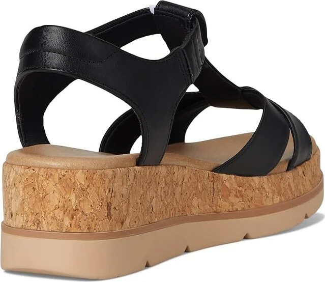 Dr. Scholl's Once Again Women's Wedge Shoes Black Faux Leather : 6.5 M - Image 4