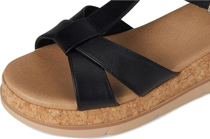 Dr. Scholl's Once Again Women's Wedge Shoes Black Faux Leather : 6.5 M - Image 7