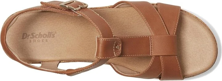 Dr. Scholl's Once Again Women's Wedge Shoes Honey Brown Faux Leather : 11 M - Image 2