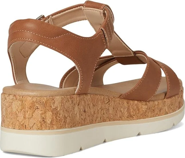 Dr. Scholl's Once Again Women's Wedge Shoes Honey Brown Faux Leather : 11 M - Image 4