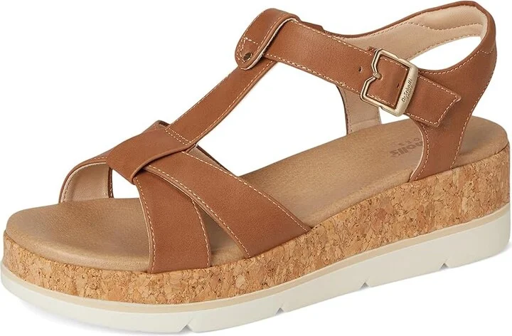 Dr. Scholl's Once Again Women's Wedge Shoes Honey Brown Faux Leather : 11 M - Image 5