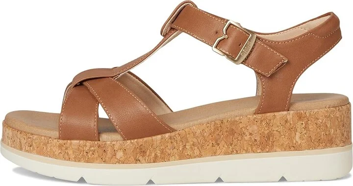 Dr. Scholl's Once Again Women's Wedge Shoes Honey Brown Faux Leather : 11 M - Image 6