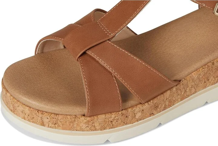 Dr. Scholl's Once Again Women's Wedge Shoes Honey Brown Faux Leather : 11 M - Image 7