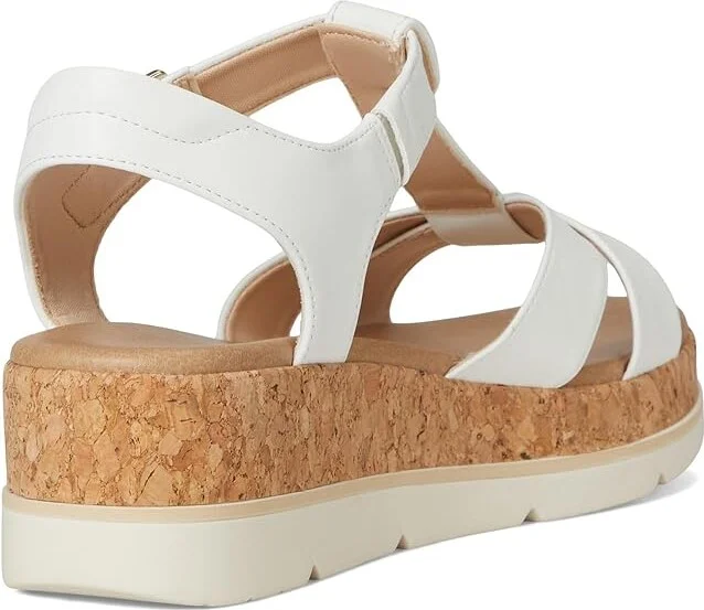 Dr. Scholl's Once Again Women's Wedge Shoes White Faux Leather : 11 M - Image 4