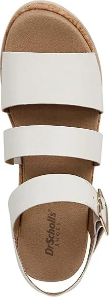 Dr. Scholl's Once Twice Espadrille Platform Wedge Sandal Women's Sandals White/Cork : 10 M, Leather - Image 2