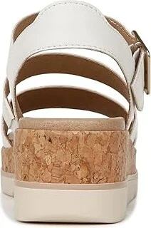Dr. Scholl's Once Twice Espadrille Platform Wedge Sandal Women's Sandals White/Cork : 10 M, Leather - Image 4
