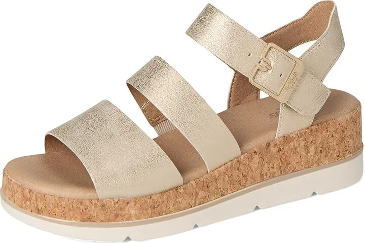 Dr. Scholl's Once Twice Women's Shoes Gold : 7.5 M, Synthetic - Image 5