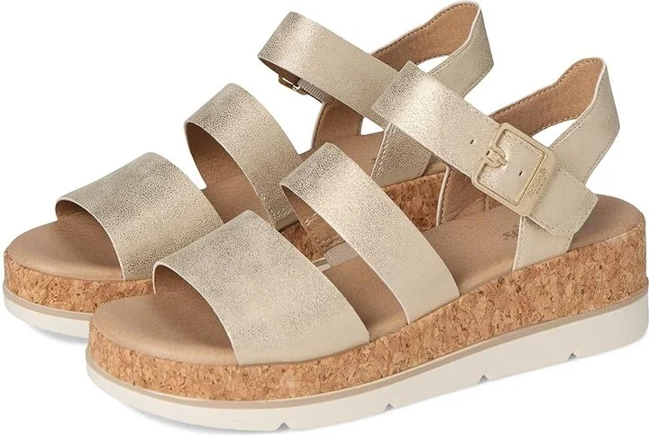 Dr. Scholl's Once Twice Women's Shoes Gold : 7.5 M, Synthetic