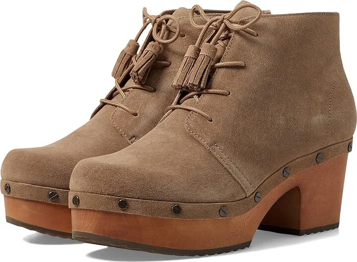 Dr. Scholl's Original Chic Women's Boots Mocha Taupe : 6.5 M, Leather