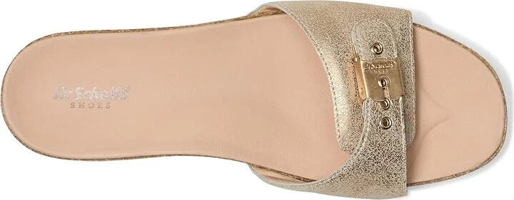 Dr. Scholl's Original Flex Slide Sandals Women's Sandals Gold : 8 M, Leather/Suede - Image 2