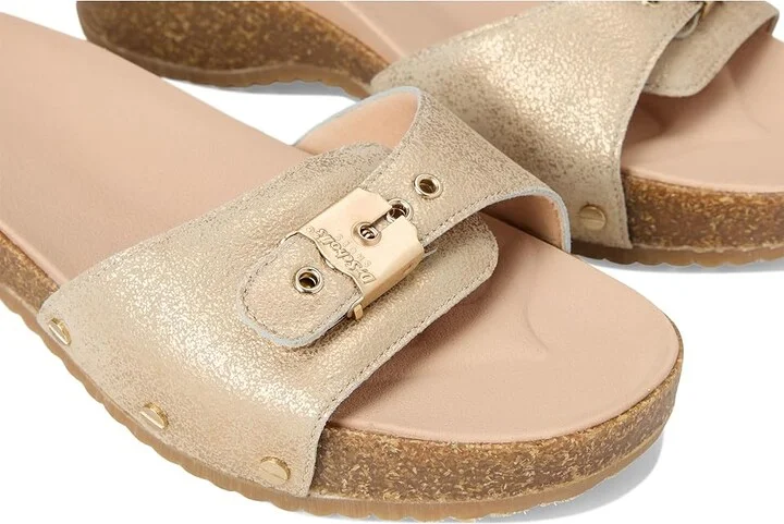 Dr. Scholl's Original Flex Slide Sandals Women's Sandals Gold : 8 M, Leather/Suede - Image 7