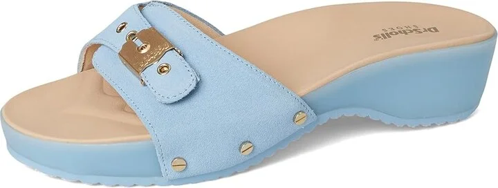 Dr. Scholl's Original Flex Women's Wedge Shoes Blue Sky Smooth : 8.5 M, Leather - Image 5