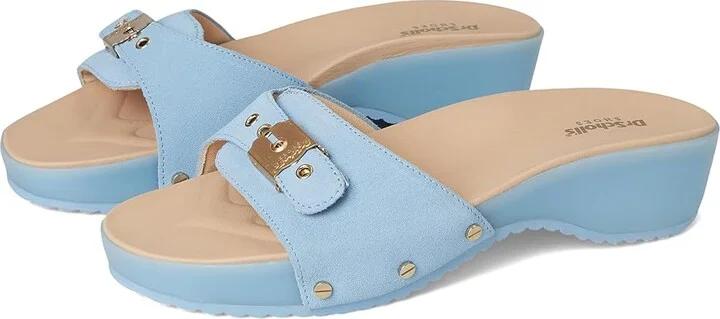Dr. Scholl's Original Flex Women's Wedge Shoes Blue Sky Smooth : 8.5 M, Leather
