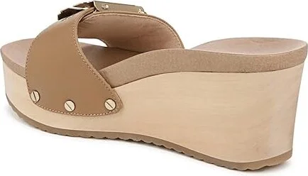 Dr. Scholl's Original Life Slide Sandal Women's Sandals Tan Leather : 11 M - Image 6