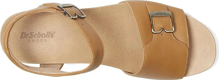 Dr. Scholl's Original Love Block Heel Sandal Women's Sandals Honey Brown Leather : 11 M, Leather/Rubber - Image 2