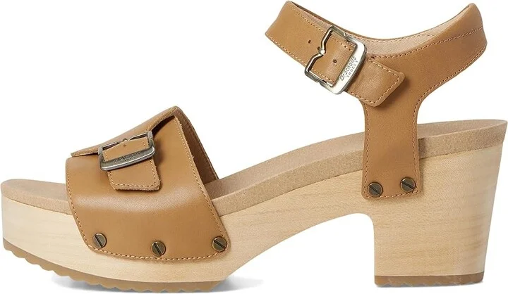 Dr. Scholl's Original Love Block Heel Sandal Women's Sandals Honey Brown Leather : 11 M, Leather/Rubber - Image 6