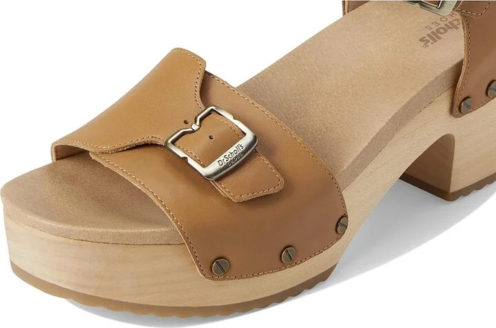 Dr. Scholl's Original Love Block Heel Sandal Women's Sandals Honey Brown Leather : 11 M, Leather/Rubber - Image 7