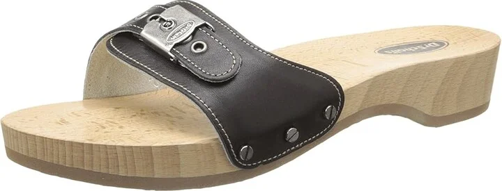 Dr. Scholl's Original - Original Collection Women's Slide Shoes Black : 10 M, Leather - Image 2