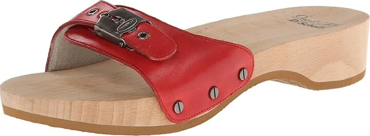 Dr. Scholl's Original - Original Collection Women's Slide Shoes Red : 10 M, Leather - Image 2