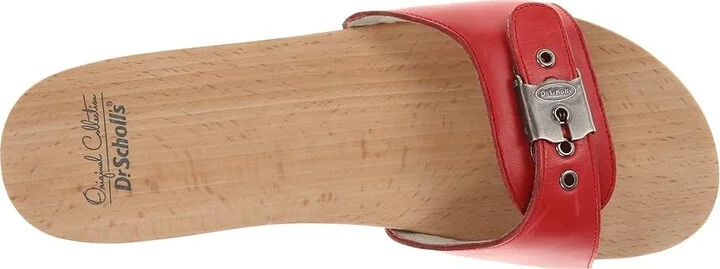 Dr. Scholl's Original - Original Collection Women's Slide Shoes Red : 10 M, Leather - Image 3